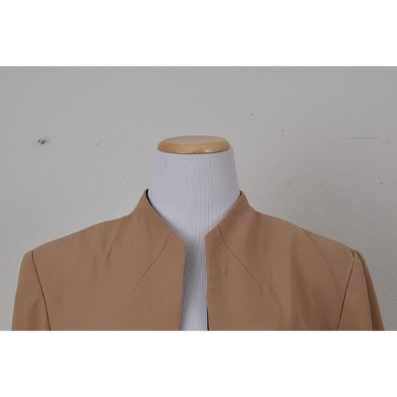 Vintage 00s Tan Polyester Lighweight Jacket size 18 - Picture 10 of 10